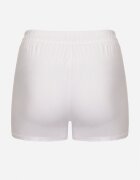 queene Pantaloni scurți albi din bumbac decorați cu șnur Liralise