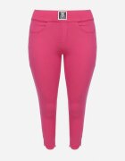 queene Pantaloni Skinny Roz închis cu Buzunare Afrina