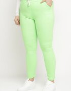 queene Pantaloni Verde deschis cu Talie Înaltă și Elastic în Talie și Șnururi Reglabile Berlioza