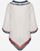 r&f fashion Bluză Albă Boho tip cardigan cu mânecă 3/4 Dimette