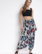 r&f fashion Bluză Bleumarin 3-în-1 Salopetă și Pantaloni cu Imprimeu Floral Floressa