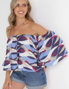 r&f fashion Bluză Bleumarin-Albastră Adreney