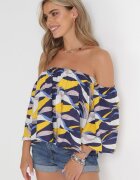 r&f fashion Bluză bleumarin-galbenă Adreney