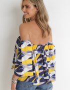 r&f fashion Bluză bleumarin-galbenă Adreney