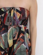 r&f fashion Bluză Negru-Verde 3în1 Salopetă și Pantaloni cu Model Geometric și Picioare Largi Madelinn