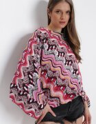 r&f fashion Bluză Pantaloni și Salopetă 3 în 1 Fucsia din țesătură de bumbac Trista