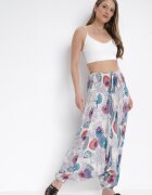 r&f fashion Bluză Salopetă și Pantaloni 3în1 Bej deschis cu Model Floral Floressa