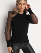 r&f fashion Cardigan Negru Tanisha