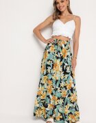 r&f fashion Fustă Negru și Galben Stephira