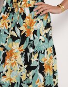 r&f fashion Fustă Negru și Galben Stephira