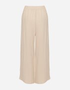 r&f fashion Pantaloni bej Largi stil harem cu talie înaltă și elastic în talie Rissanas