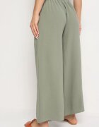 r&f fashion Pantaloni Largi Verde închis Aladdin cu Talie Înaltă și Elastic în Talie Rissanas