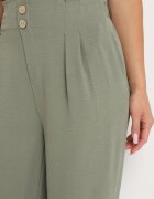 r&f fashion Pantaloni Largi Verde închis Aladdin cu Talie Înaltă și Elastic în Talie Rissanas