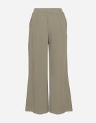 r&f fashion Pantaloni Largi Verde închis Aladdin cu Talie Înaltă și Elastic în Talie Rissanas