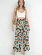 r&f fashion Pantaloni maro și mentă Elitea