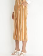 r&f fashion Pantaloni Portocalii Largi cu dungi Cleeki