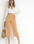 r&f fashion Pantaloni Portocalii Largi cu dungi Cleeki