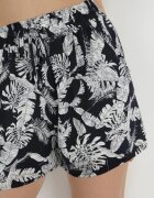 r&f fashion Pantaloni scurți bleumarin lejeri cu elastic în talie și buzunare laterale Nernira