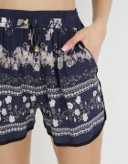r&f fashion Pantaloni scurți granat cu elastic și șnur în talie Pellee