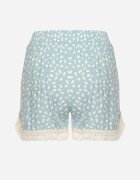 r&f fashion Pantaloni scurți Mentă din Viscoză cu elastic în talie și șnururi Talorea