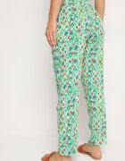 r&f fashion Pantaloni Verzi din Viscoză cu Talie Înaltă și Elastic în Talie Calfea