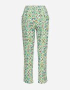 r&f fashion Pantaloni Verzi din Viscoză cu Talie Înaltă și Elastic în Talie Calfea