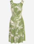 r&f fashion Rochie din viscoză verde deschis cu bretele și elastic în talie Oslifea