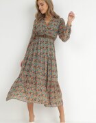 r&f fashion Rochie Verde Cu curea Khazin