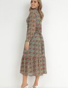 r&f fashion Rochie Verde Cu curea Khazin