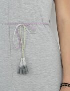 r&f fashion Salopetă Gri din Tricot Reiat cu Curea Decorativă Alicen