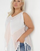 r&f fashion Tunică Alb-Roz Nyssaia