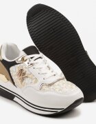 renda Adidași Alb-Negru cu Aplicație Metalică Divisca