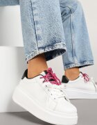 renda Adidași Alb-Negru Decorați cu Legătură Dublă Zdivane