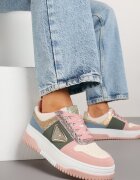 renda Adidași Roz-Verzi Decorați cu Sclipici Zirconii și Perforații Tillitara