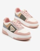 renda Adidași Roz-Verzi Decorați cu Sclipici Zirconii și Perforații Tillitara