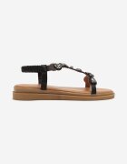 renda Sandale Negre cu bijuterii în stil Boho Julimarae