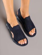 renda Sandale sport bleumarin cu o parte superioară elastică pe talpă groasă Lirasette