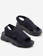 renda Sandale sport bleumarin cu o parte superioară elastică pe talpă groasă Lirasette