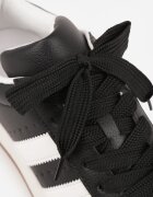 renda Sneakers Negre cu Perforații și Benzi Decorative Deolene