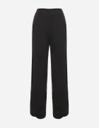 retro & icone Pantaloni Negri din viscoză cu in cu picioare largi Almaris