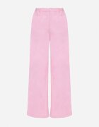 retro & icone Pantaloni roz din bumbac cu croială largă cu talie înaltă și elastic în talie Nalirna
