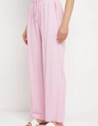 retro & icone Pantaloni Roz din Viscoză și In cu croială largă Almaris