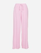 retro & icone Pantaloni Roz din Viscoză și In cu croială largă Almaris
