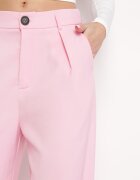 retro & icone Pantaloni Roz în stil de costum cu talie înaltă Glorda