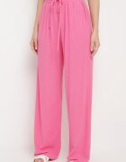 retro & icone Pantaloni Roz închis din vâscoză și in cu picioare largi Almaris