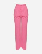 retro & icone Pantaloni Roz închis din vâscoză și in cu picioare largi Almaris