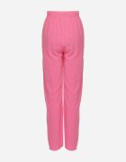 retro & icone Pantaloni Roz închis din vâscoză și in cu picioare largi Almaris