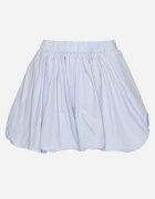 retro & icone Pantaloni scurți Albastru din bumbac cu croi bufant și elastic în talie Lortewia
