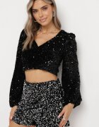 retro & icone Pantaloni scurți Argintii cu Pliuri Decorați cu Paiete Nirvanya