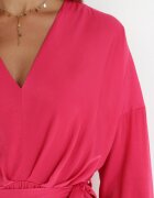 retro & icone Rochie Fucsia cu curea Marzala